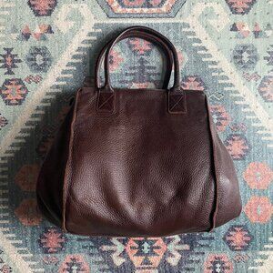 Bottega Veneta Brown Leather Expandable Tote Bag (Vintage Limited Edition)